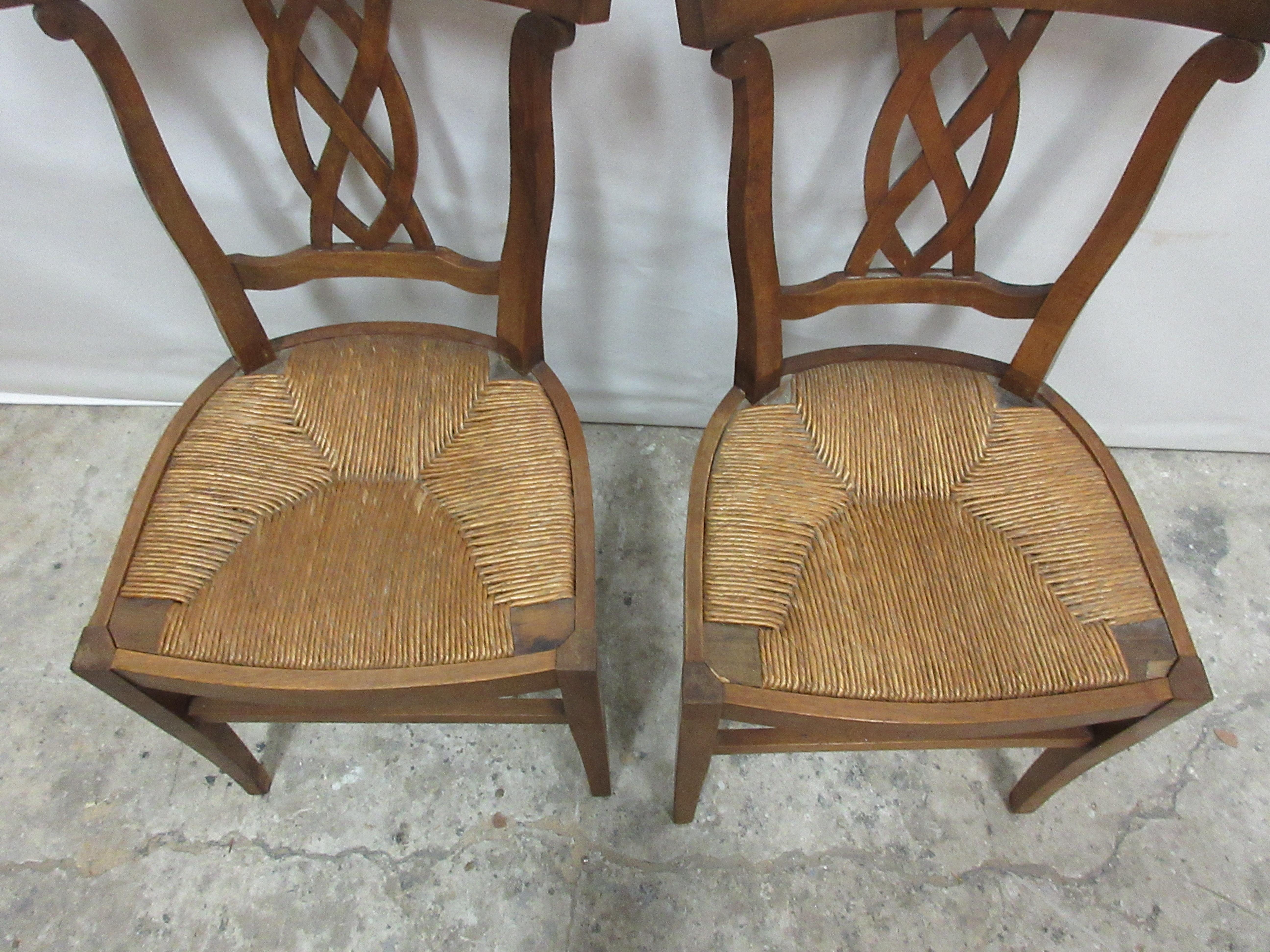 woven seat chairs