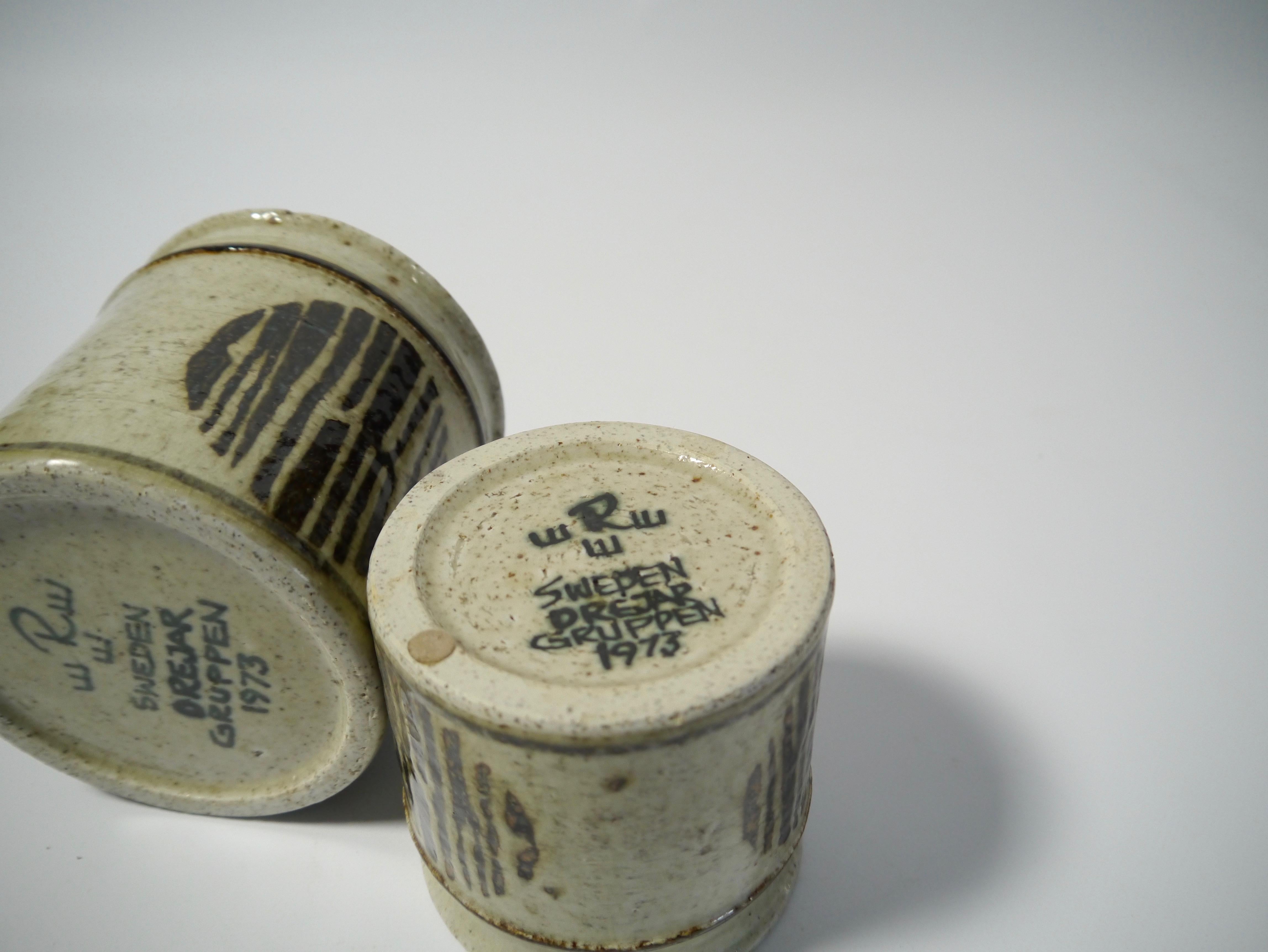 Rustikale Keramik-Pflanzgefäße / Krüge von Drejargruppen Rrstrand, Schweden, 1970er Jahre im Zustand „Gut“ im Angebot in Barcelona, ES