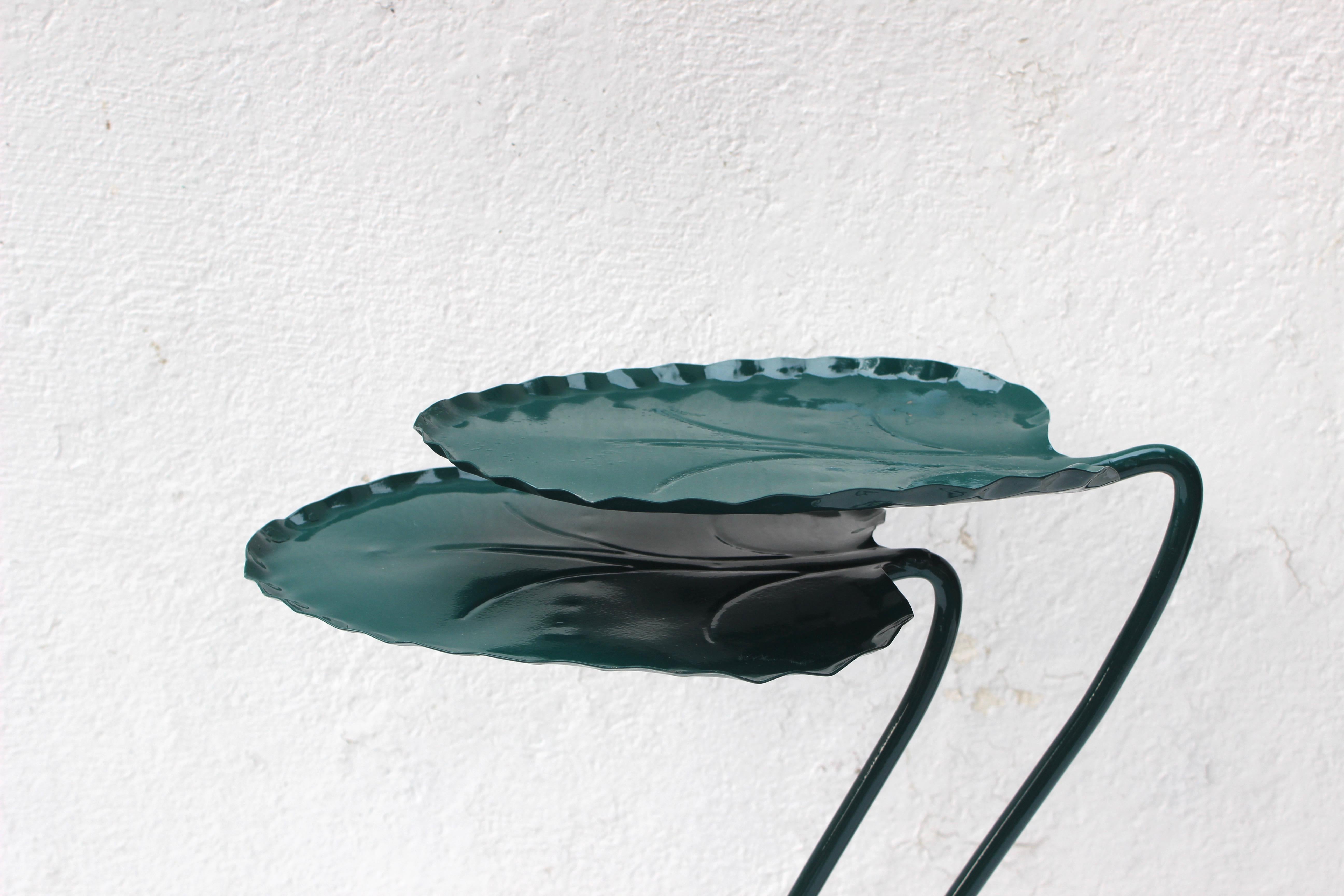 Two Salterini Green Lily Pad Nesting Tables In Good Condition In East Hampton, NY