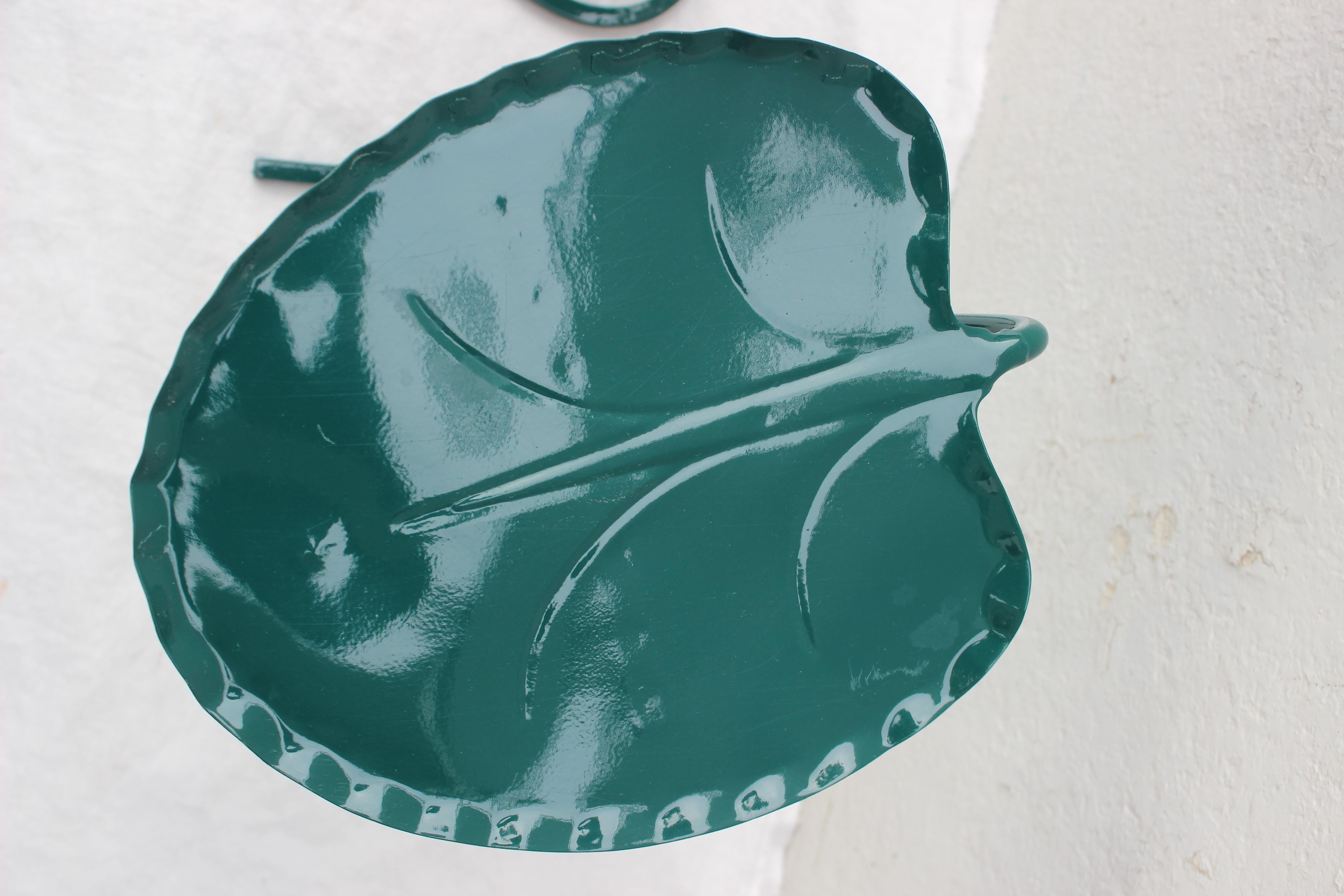 Two Salterini Green Lily Pad Nesting Tables 3