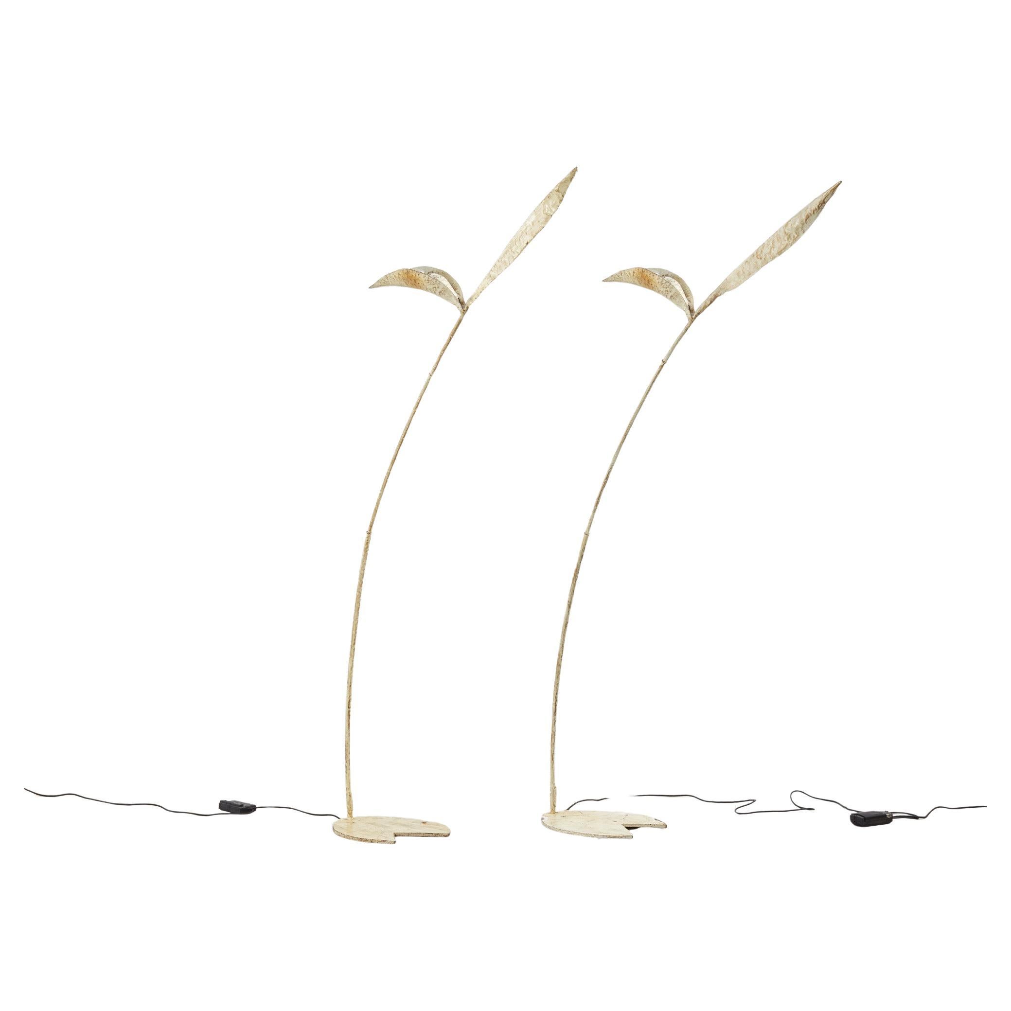 Dos lámparas de pie Salvino Marsura 
Strelitzia
 - Italia, años 2000