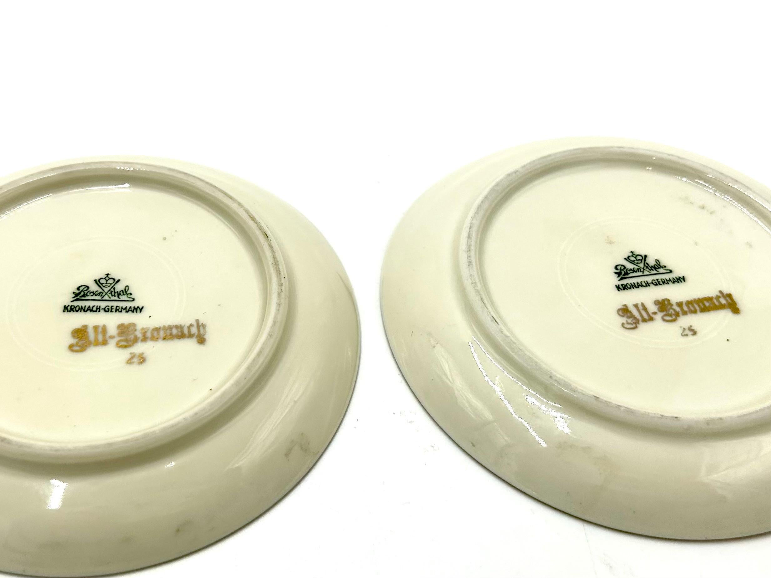 Mid-20th Century Two Saucers, Rosenthal Chippendale, Germany, 1945-1946 For Sale