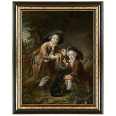 Two Savoyards, after Louis XIV Oil Painting by François-Hubert Drouais