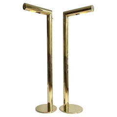 Lampadaires scandinaves minimalistes en laiton de Jonas Hilde