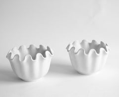 Two Scandinavian Modern "Wave" 'Våga' Vase by Wilhelm Kåge, Gustavsberg, Sweden