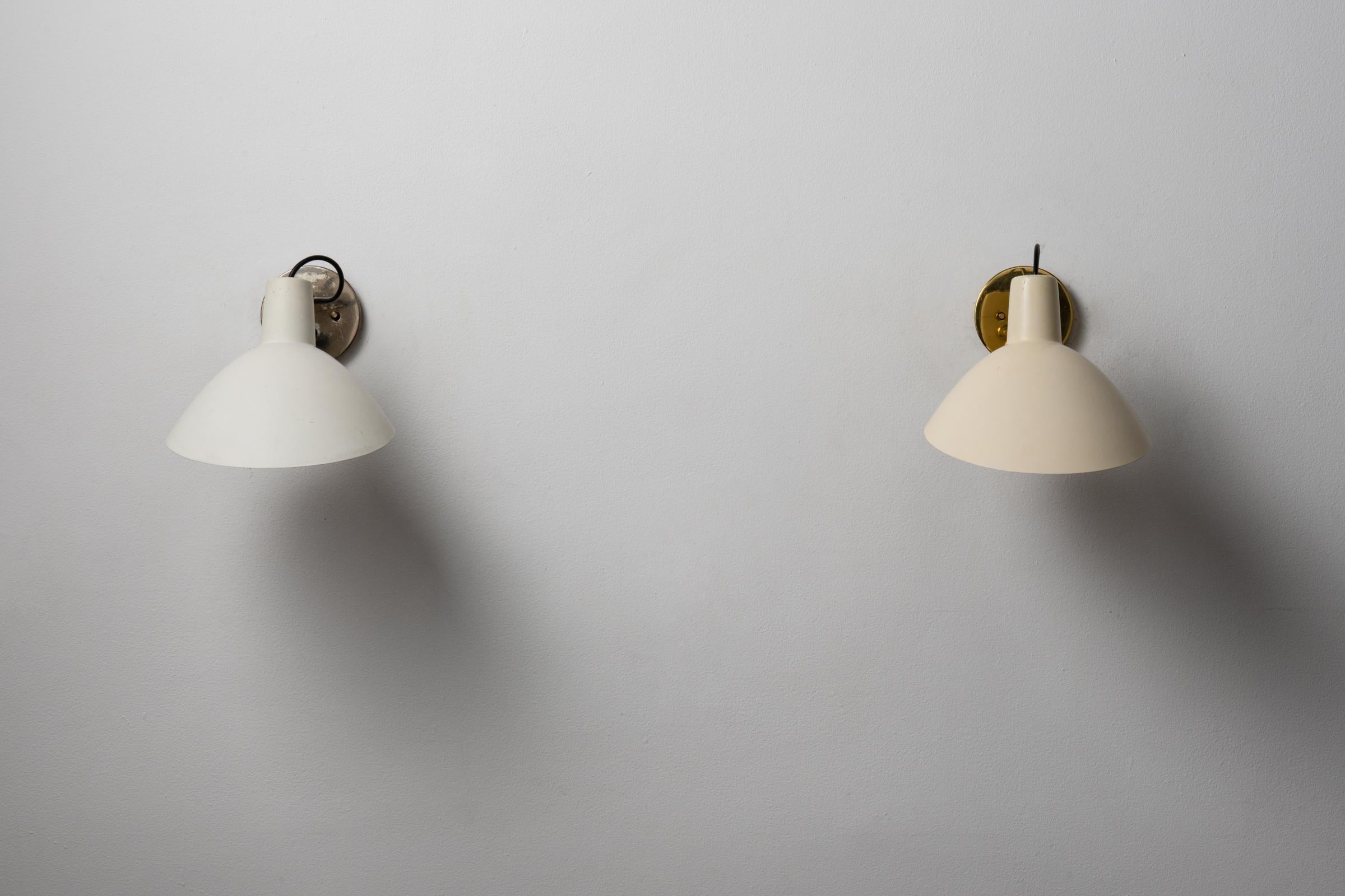 Brass Sconces by Vittorio Vigano for Arteluce For Sale