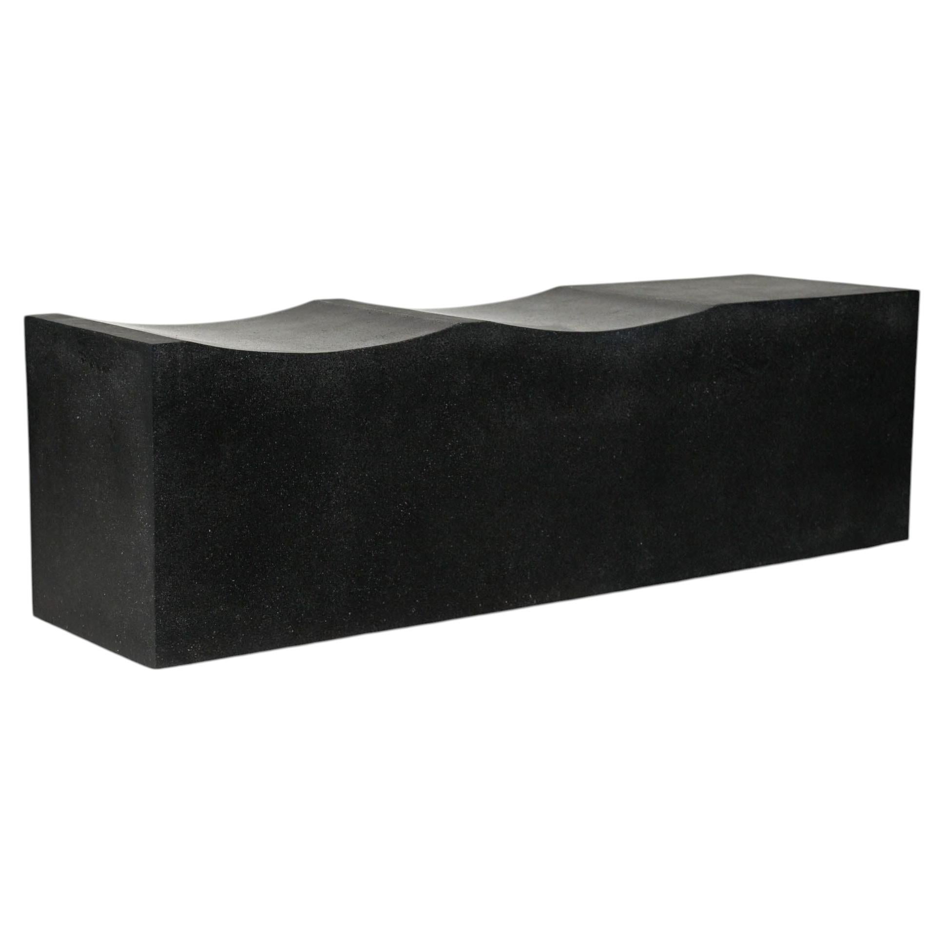 Two Scoops Bench in Resin, Stone Aggregate & Fiberglass by Zachary A. Design