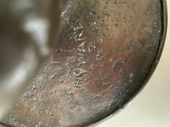 Two Sculptural Bronze Candlesticks by Cecil de Blaquiere Howard, Dated 1919