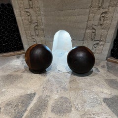 1970s Modern Art Spheres Bocote Exotic Wood Balls Mexico