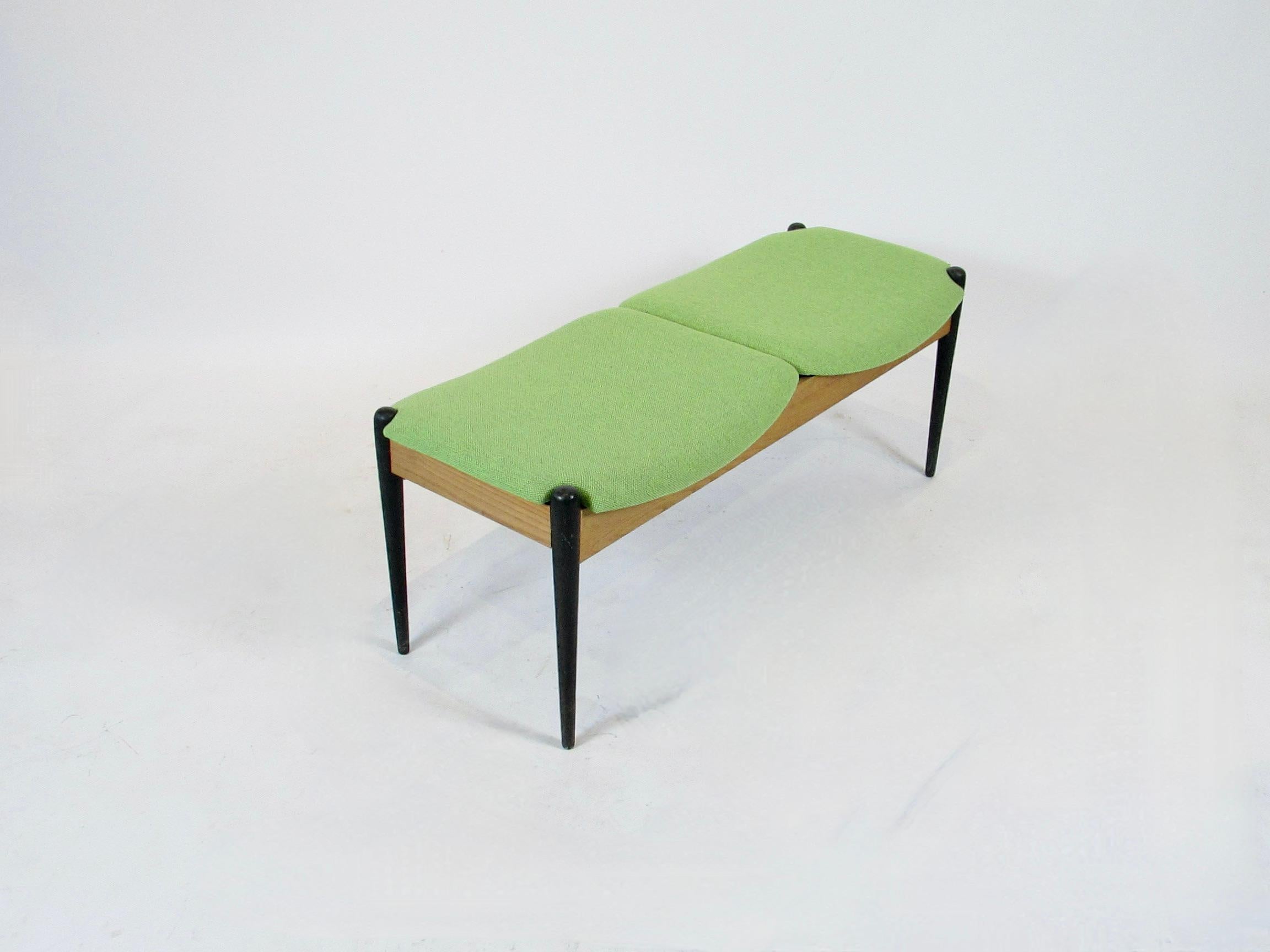 Lacquered Two seat entry way or bed room bench designed by Arthur Umanoff