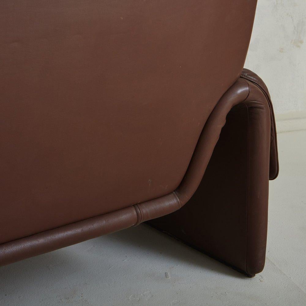 Two-Seat Leather Ds-2011 Sofa by De Sede, Switzerland 1980s 3