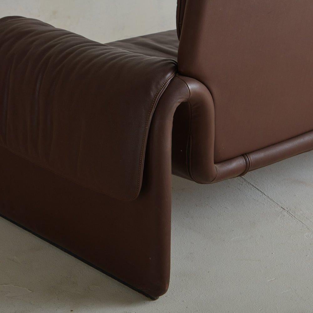 Two-Seat Leather Ds-2011 Sofa by De Sede, Switzerland 1980s 4