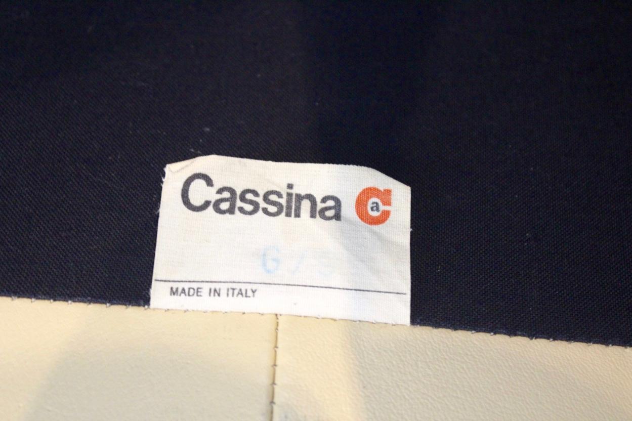 Zweisitzer-Sofa aus Maralunga-Leder von Vico Magistretti für Cassina 6