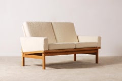 Two-Seat Poul Volther Sofa with Bouclette Fabric, 1960s