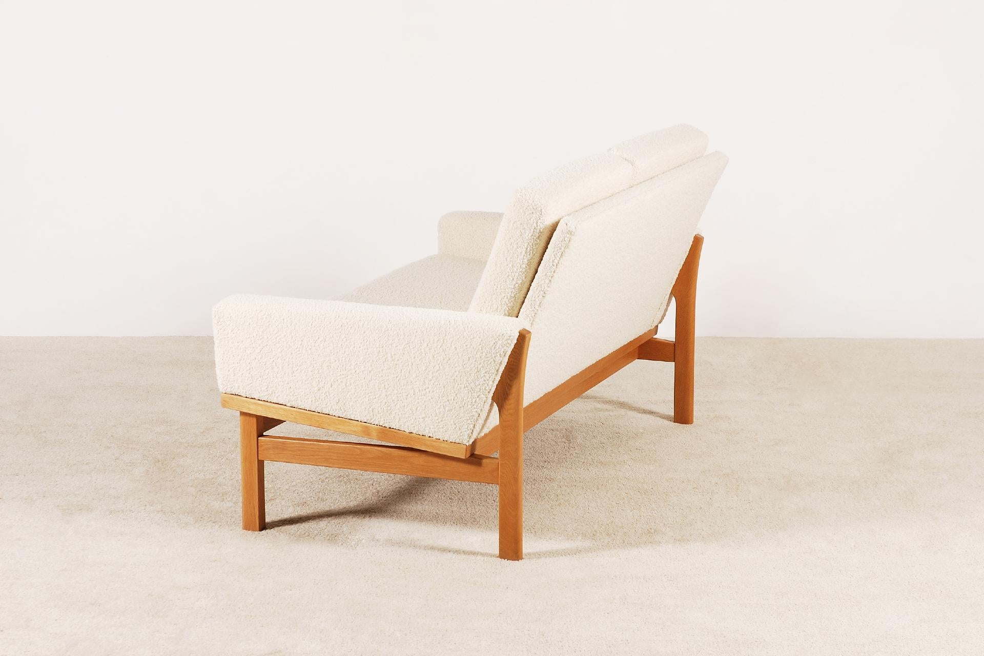 Two-Seat Poul Volther Sofa with Bouclette Fabric, 1960s 2