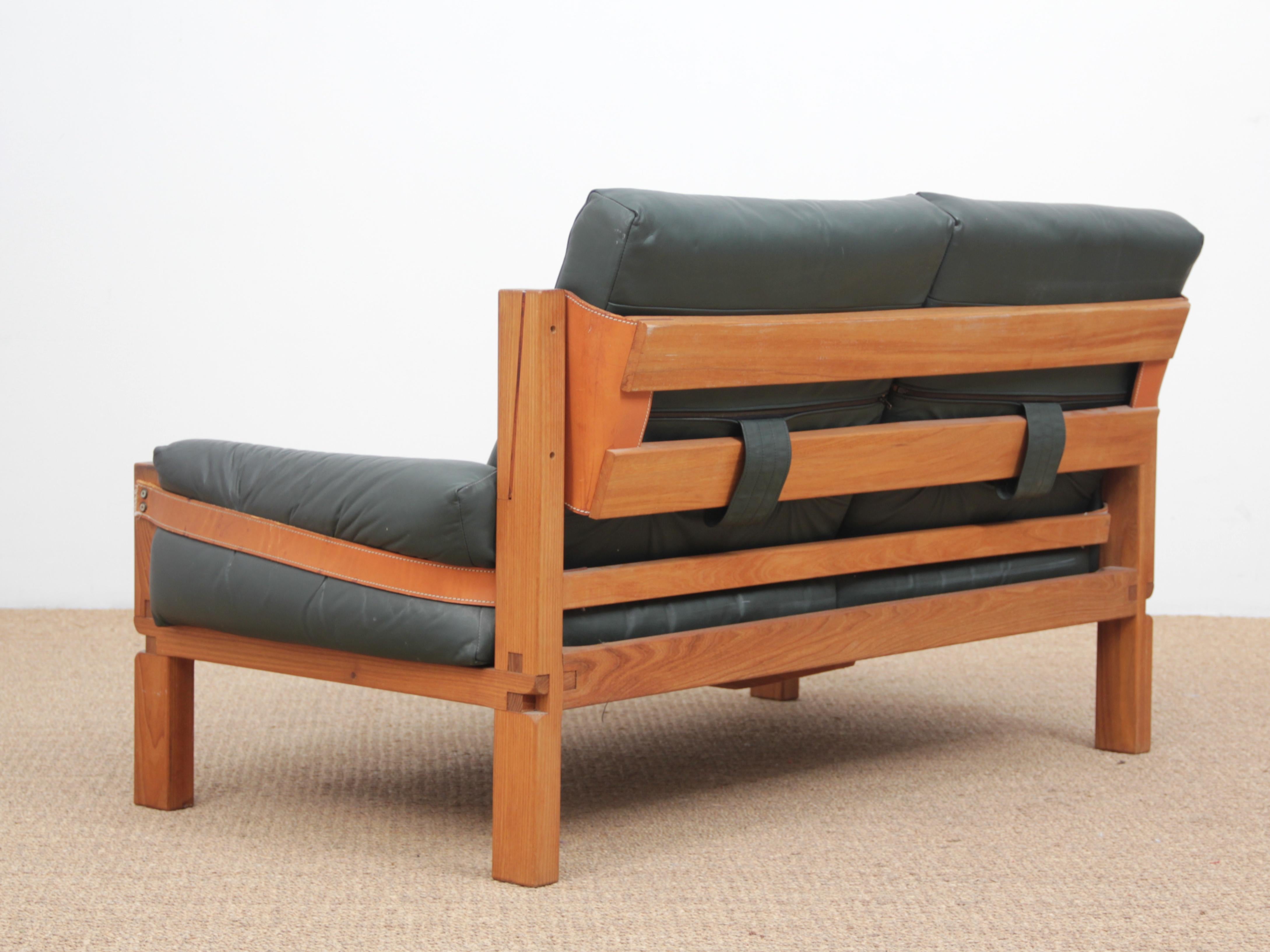 Zweisitziges Sofa von Pierre Chapo Modell S22 1