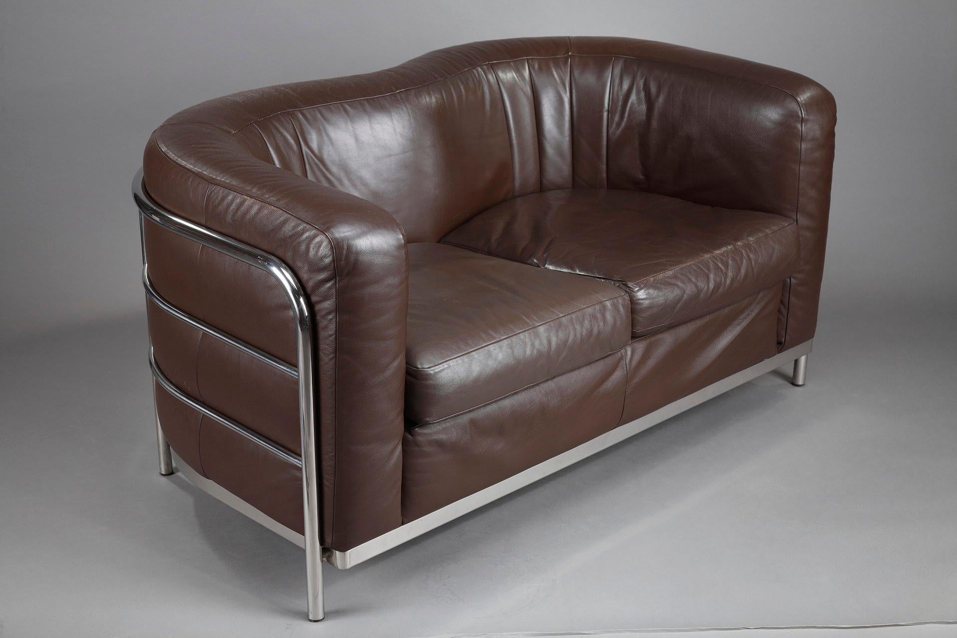 Mid-Century Modern Two-Seat Sofa by Zanotta, 