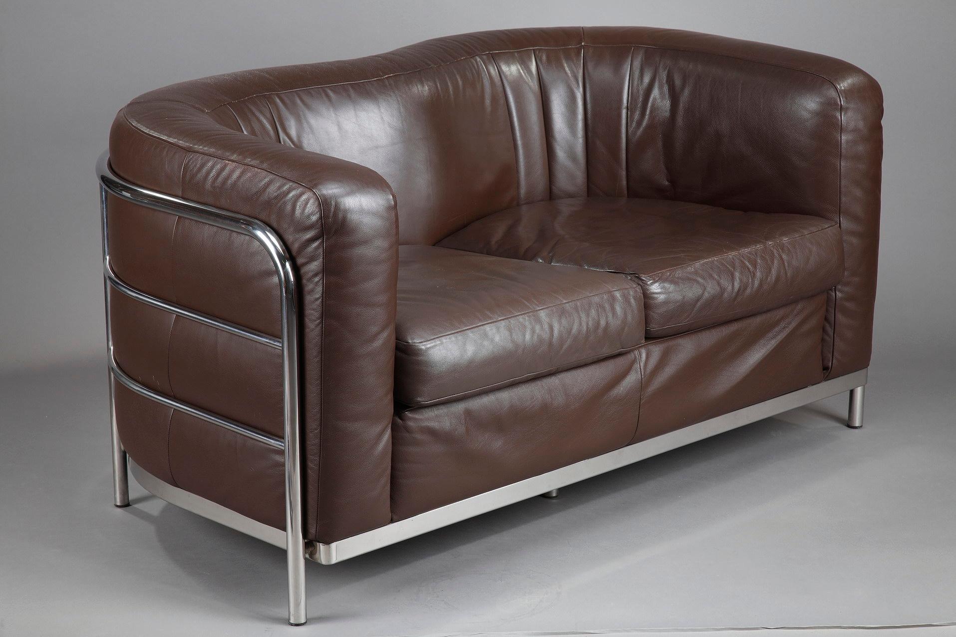 French Two-Seat Sofa by Zanotta, 