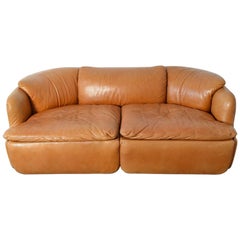 Zweisitzer-Sofa / Couch Saporiti Confidential von Alberto Rosselli, Italien, 1970er Jahre
