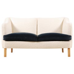 Zweisitziges Sofa:: Dänemark:: 1950:: neu gepolstert