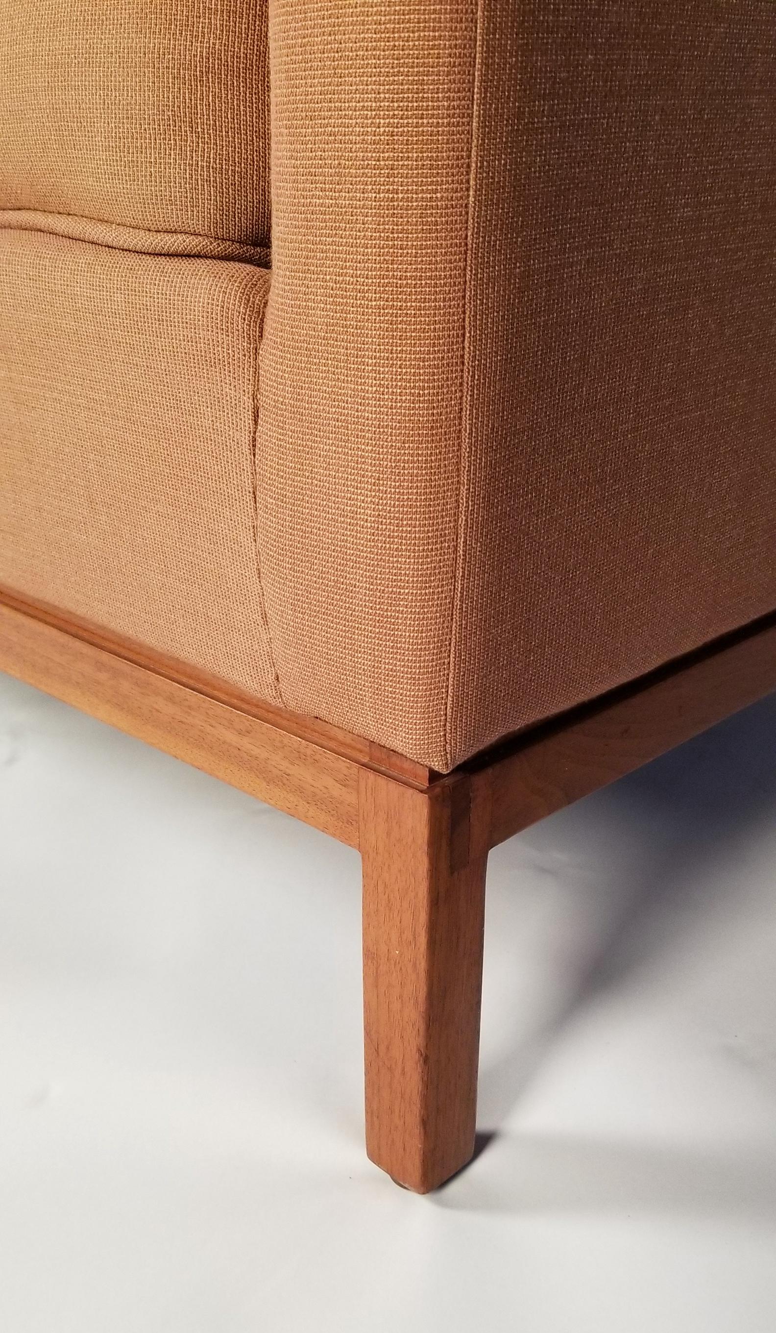 American Two-Seat Sofa Designed by Florence Knoll for Knoll International