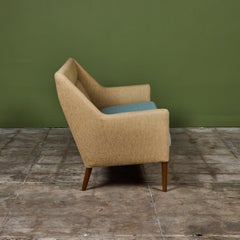 Zweisitzer-Sofa von Ejner Larsen & Askel B. Madsen für Fritz Hansen, 1950er Jahre