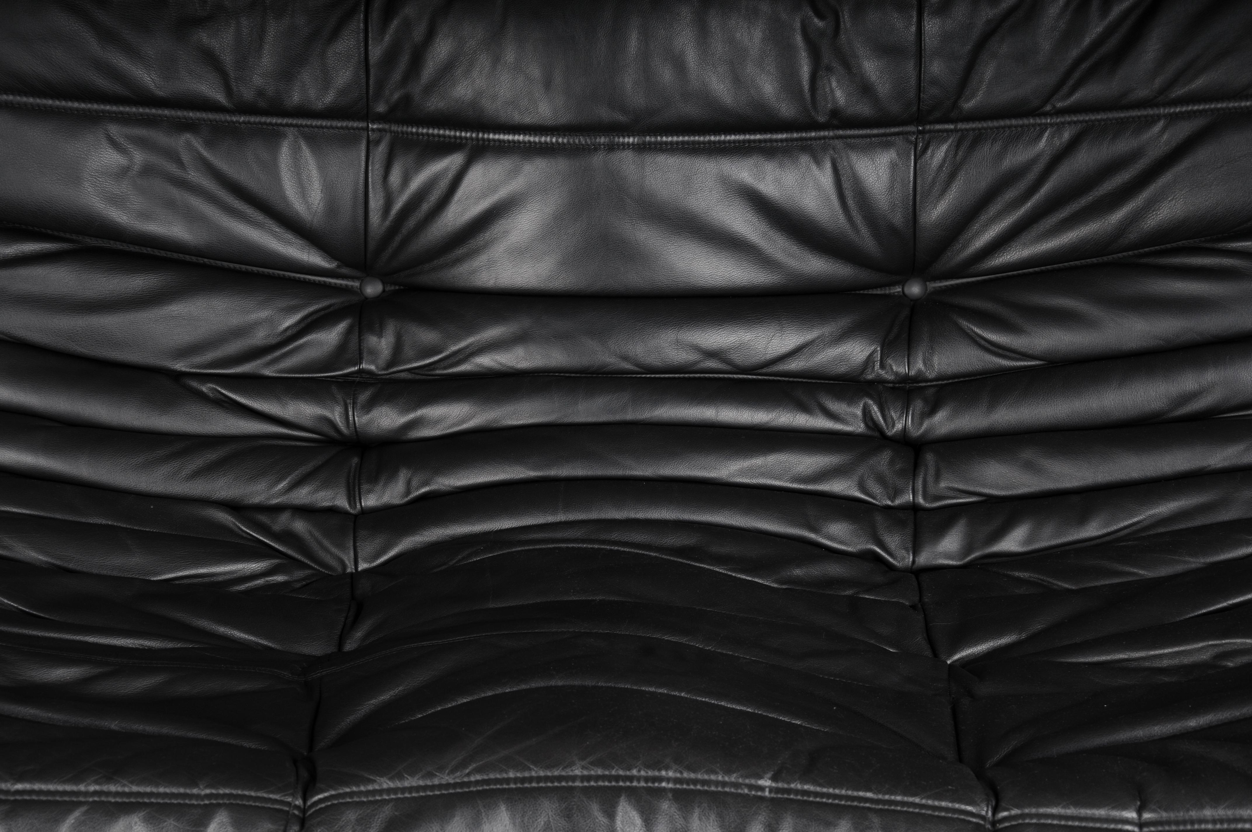 black leather togo