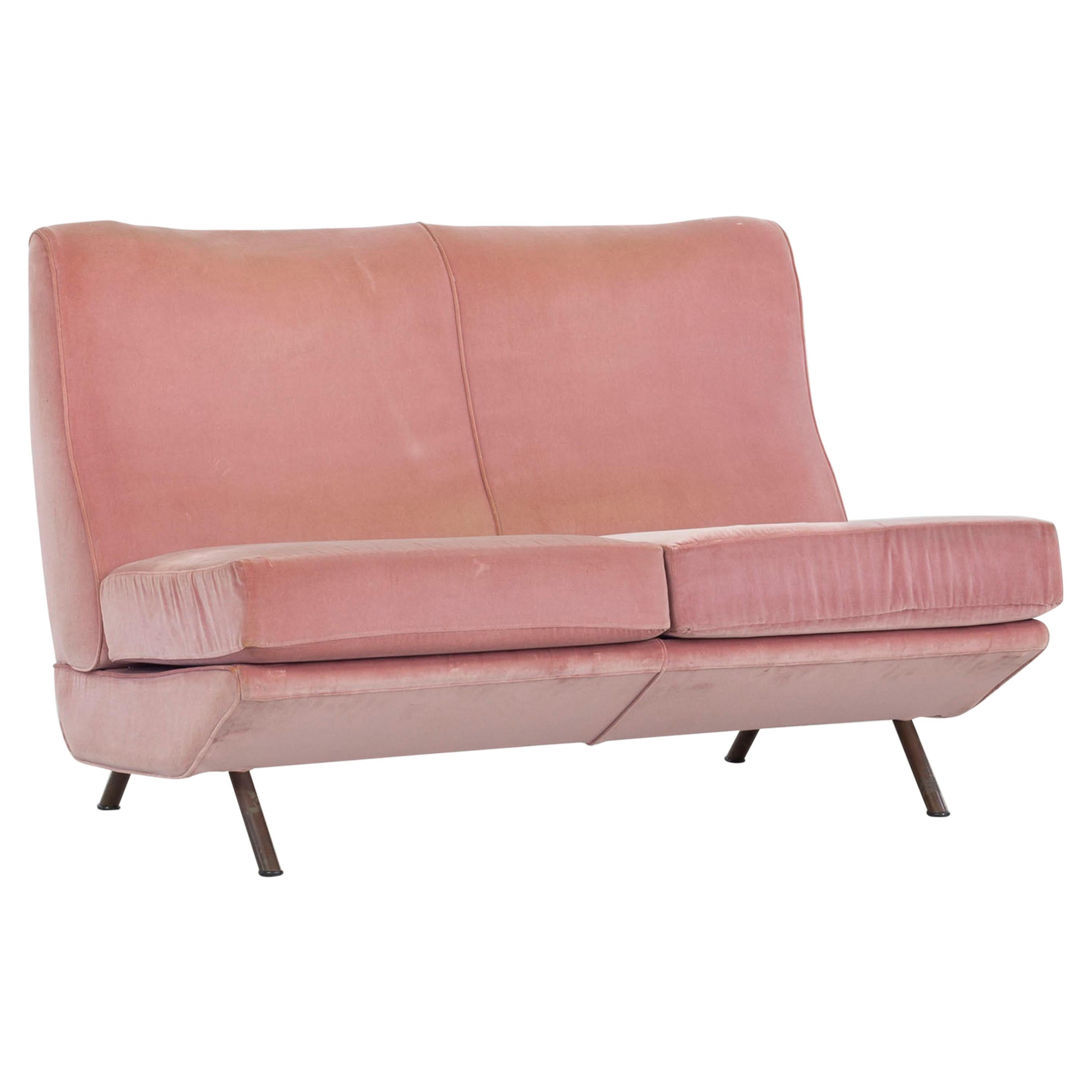 Triennale-Sofa mit zwei Sitzen, Marco Zanuso, Arflex, Italien, 1950er Jahre im Angebot