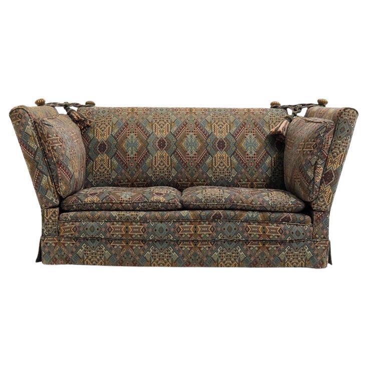 Two Seater Knole Sofa in 'Arts And Crafts' Upholstery