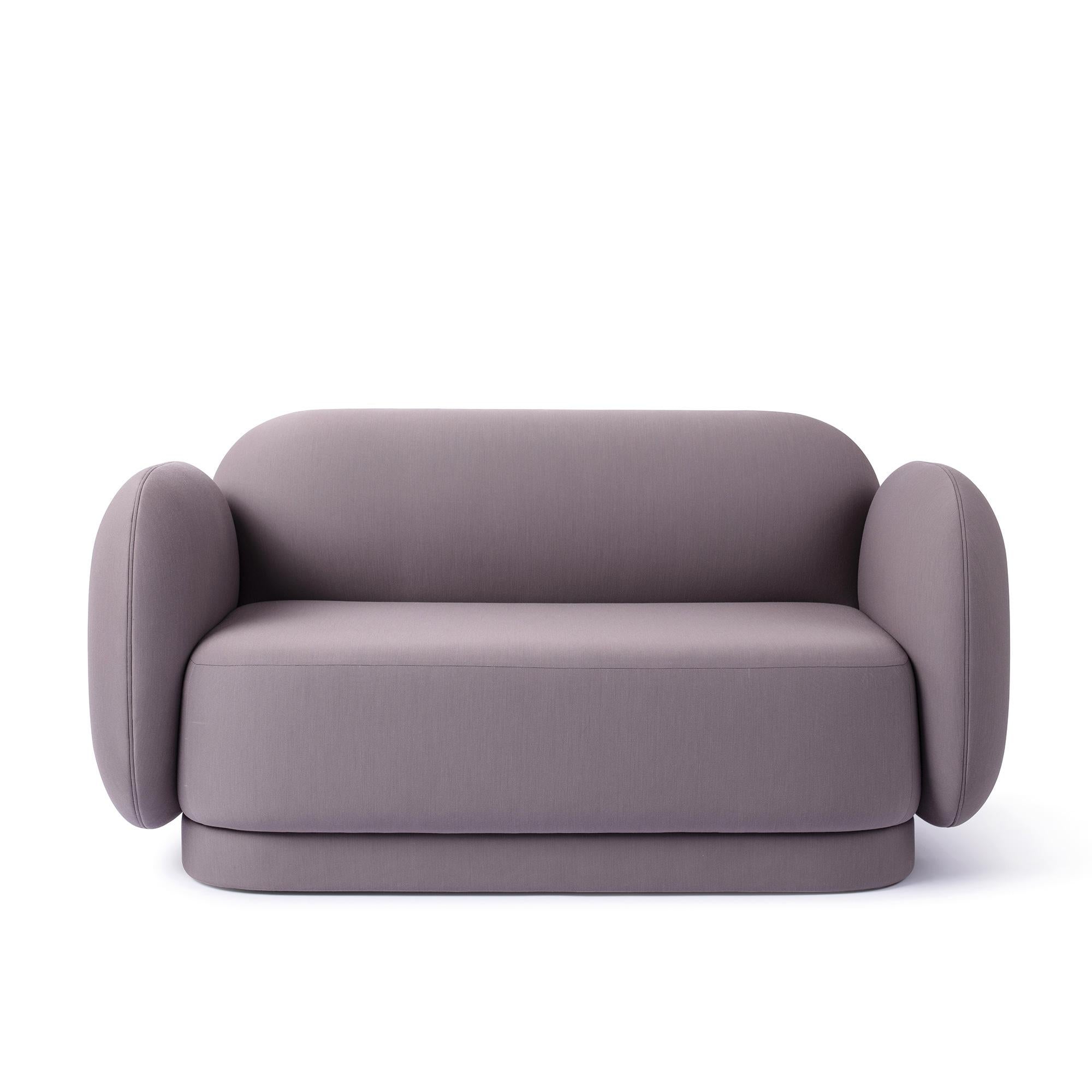 Two seater major Tom sofa designed by Thomas Dariel
Dimensions: D 89 x W 174 x H 87 cm
Materials: structure in solid timber and plywood. Memory foam Base and seating fully upholstered in fabric.
Available in finishes: kvadrat premium collection,