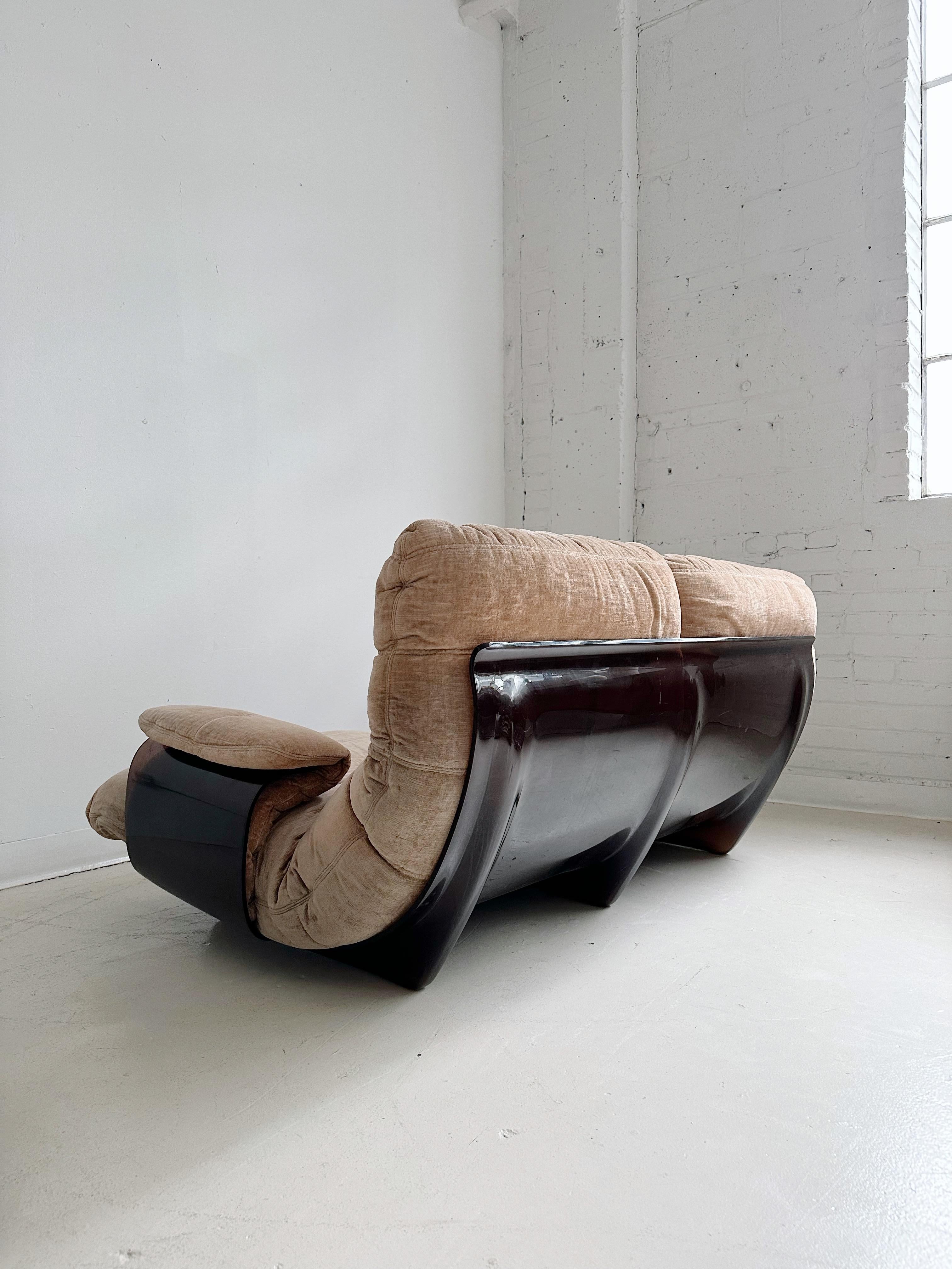 Two Seater Marsala Sofa Set by Michel Ducaroy for Ligne Roset, 70's For Sale 1