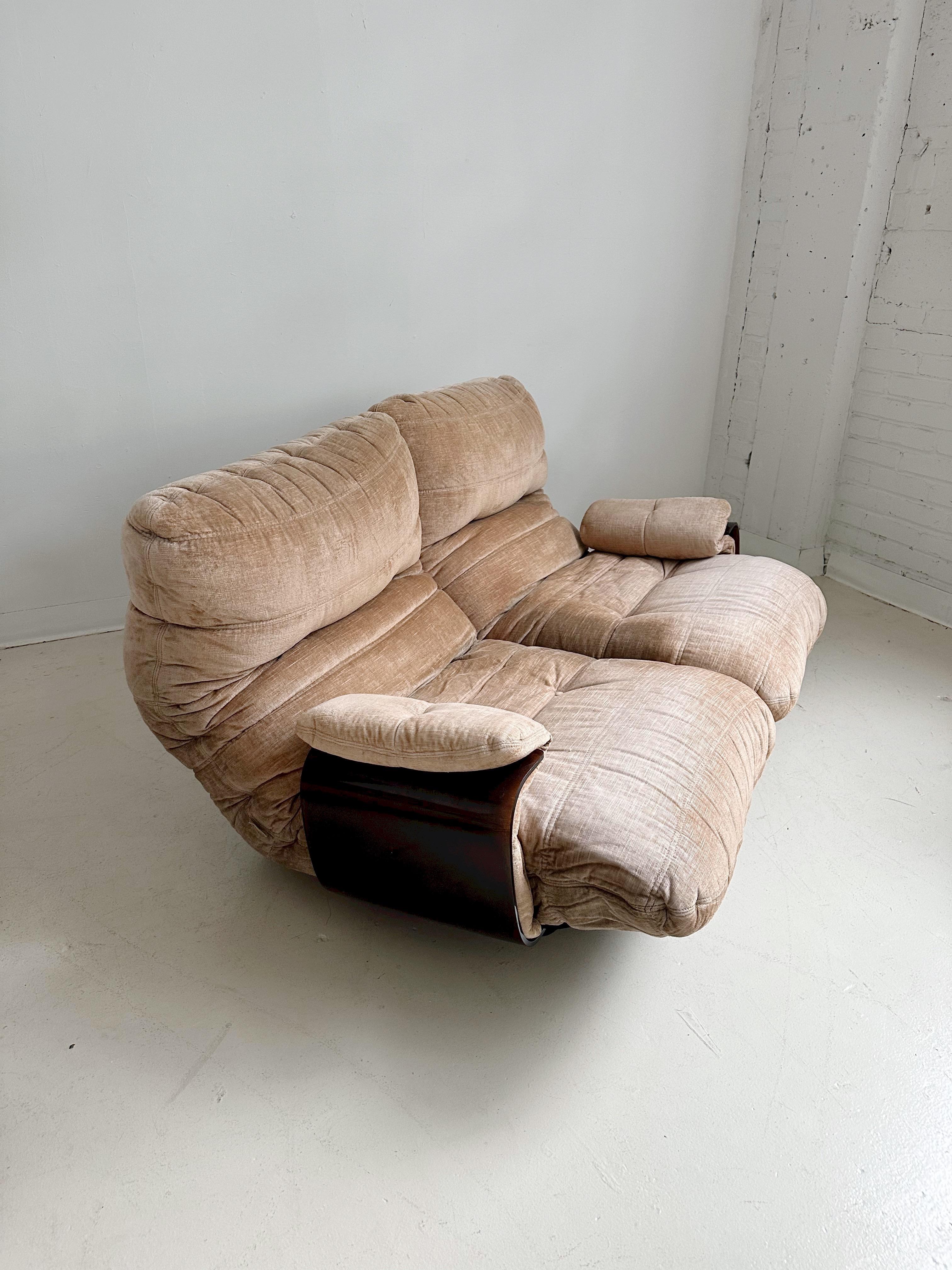Two Seater Marsala Sofa Set by Michel Ducaroy for Ligne Roset, 70's For Sale 5