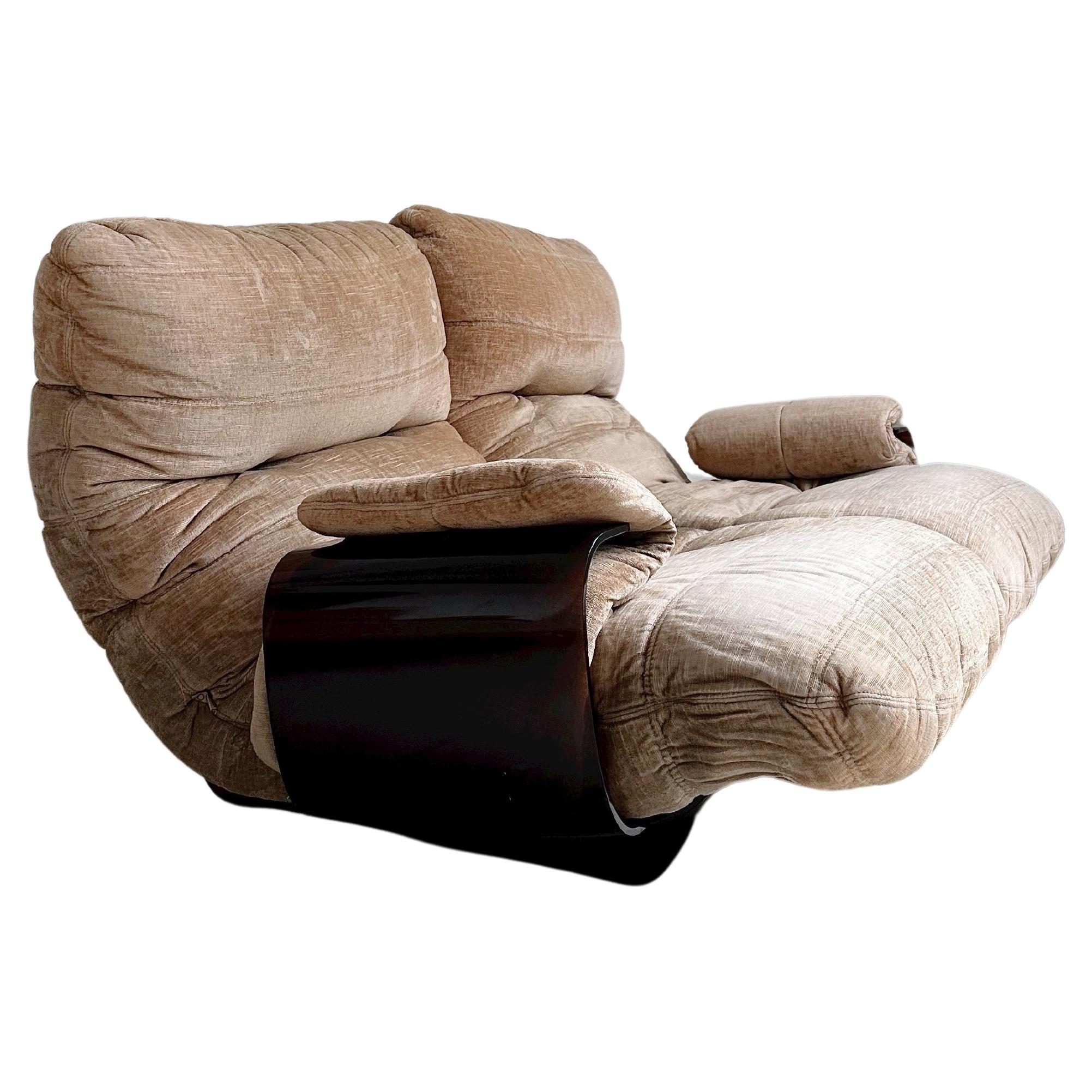Two Seater Marsala Sofa Set by Michel Ducaroy for Ligne Roset, 70's For Sale