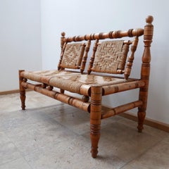 Two Seater Mid-Century French Sofa in Manner of Audoux Minet