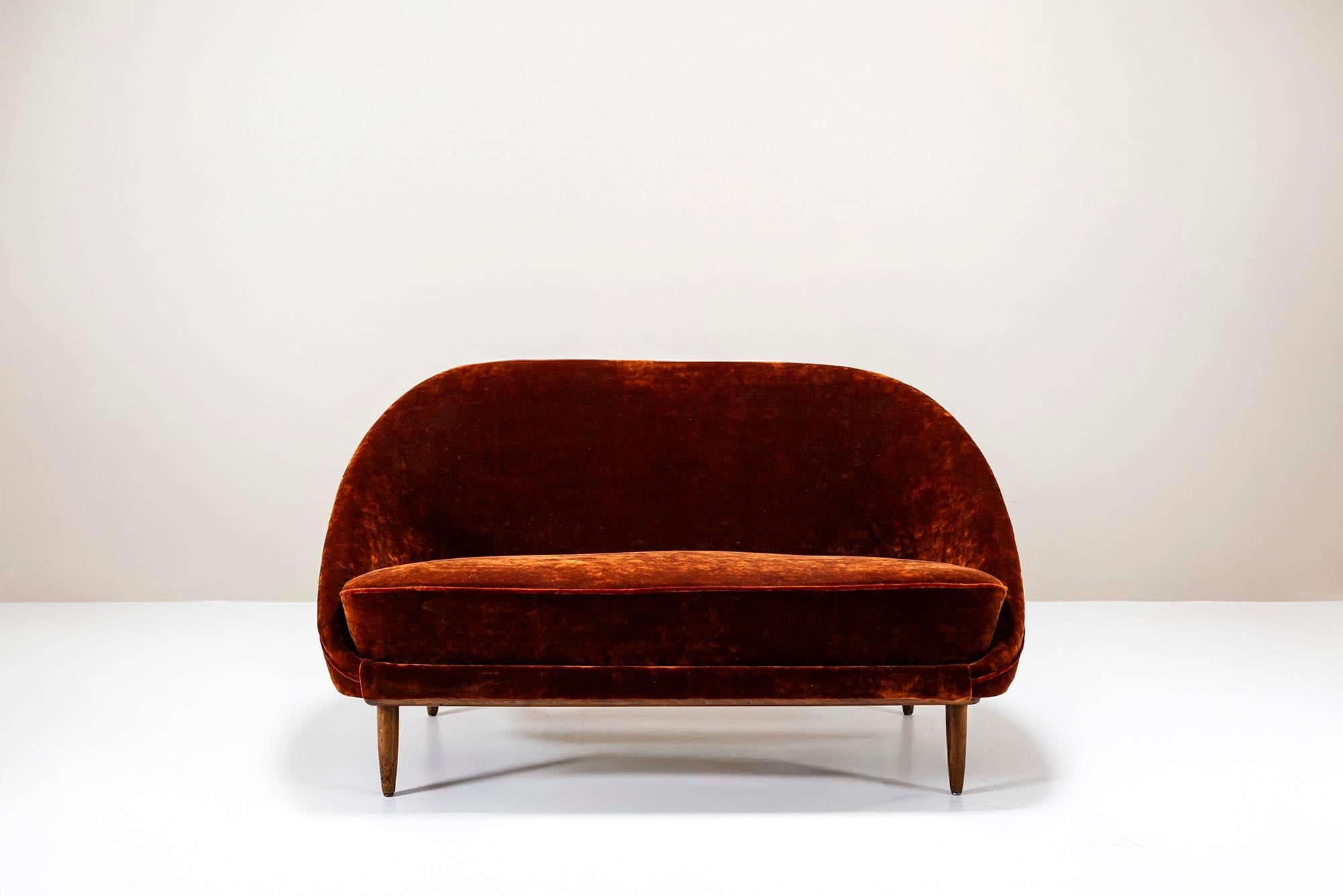Modèle 115 en velours de Theo Ruth pour Artifort, Pays-Bas en vente 8