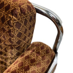 Two Seater Sofa 70s Habitat Chrome Velour Wicker