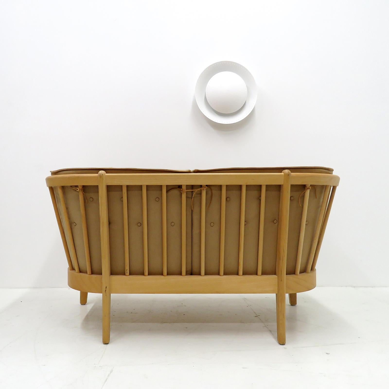 Late 20th Century Two Seater Sofa by Wojtek D Carstens for Stouby Mobler For Sale