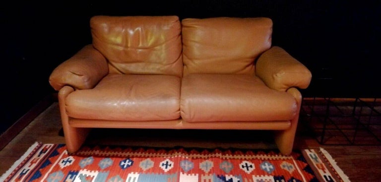 Leather Two-Seater Sofa 