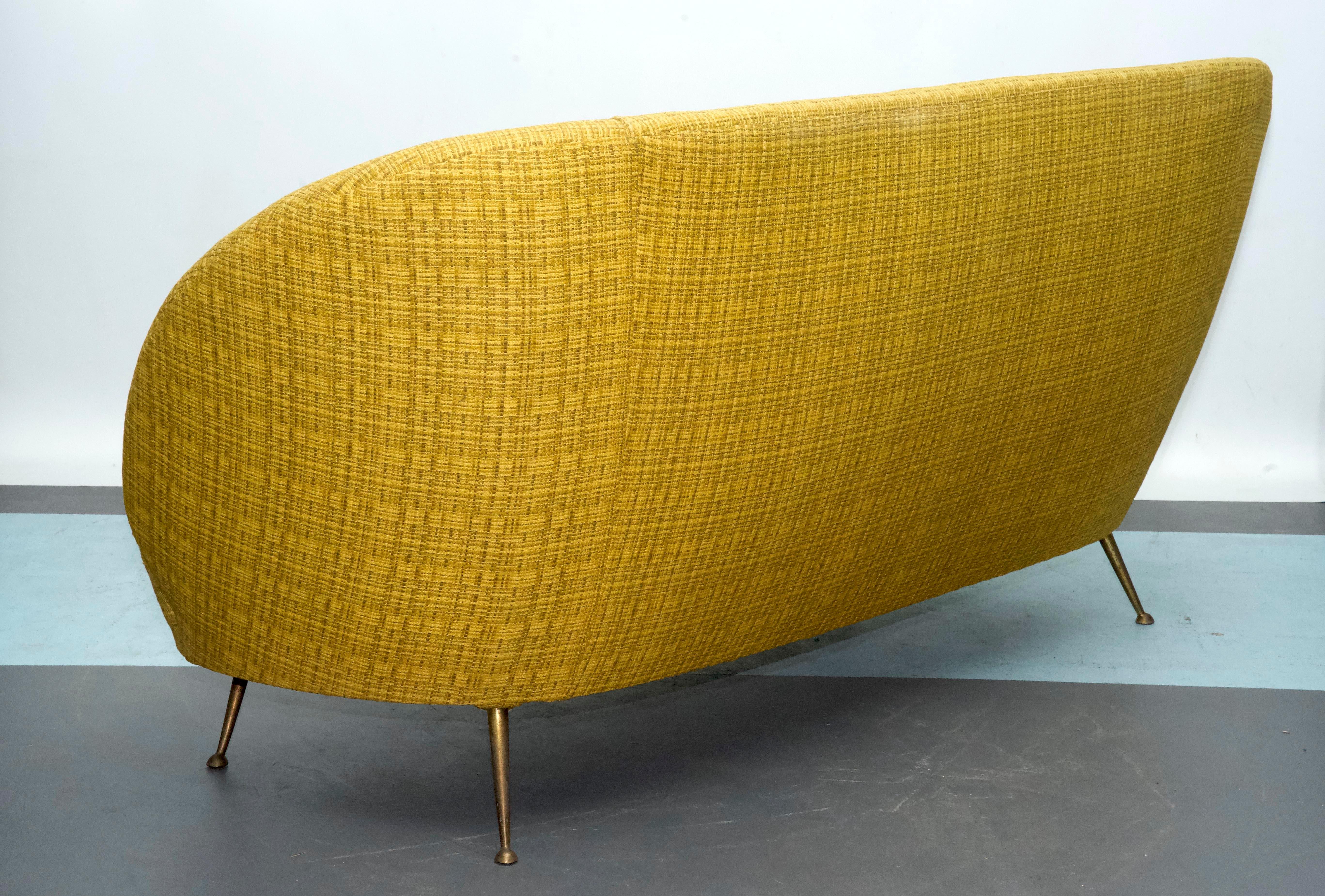 Canapé deux places dans le style d'Ico Parisi, Italie, années 1950 en vente 1
