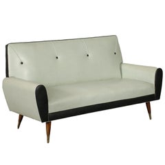 Two-Seater Sofa Spring Skai Argentine, 1950s-1960s