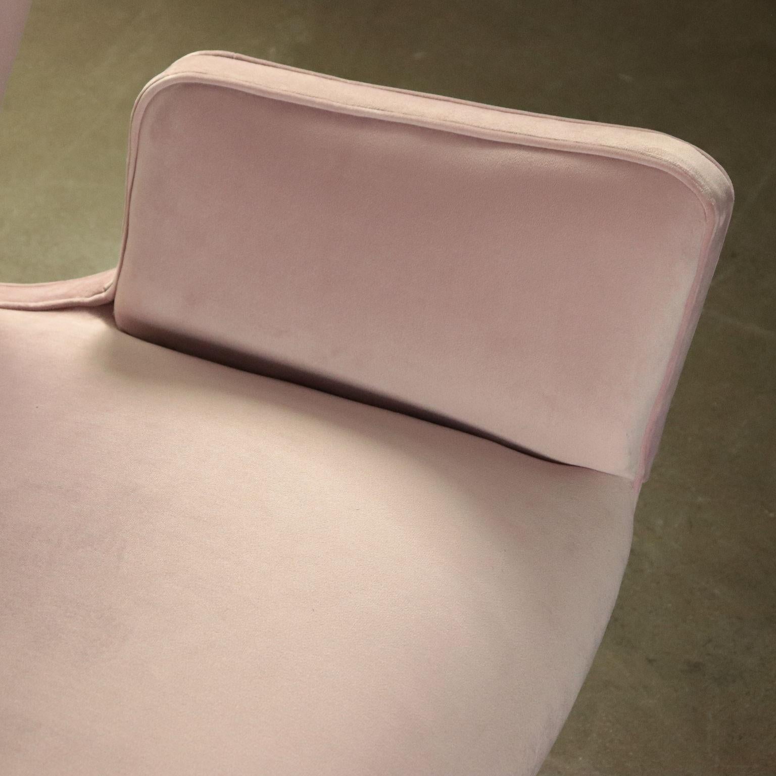 Two Seater Sofa Velvet Upholstery Vintage Argentine 1950s 1