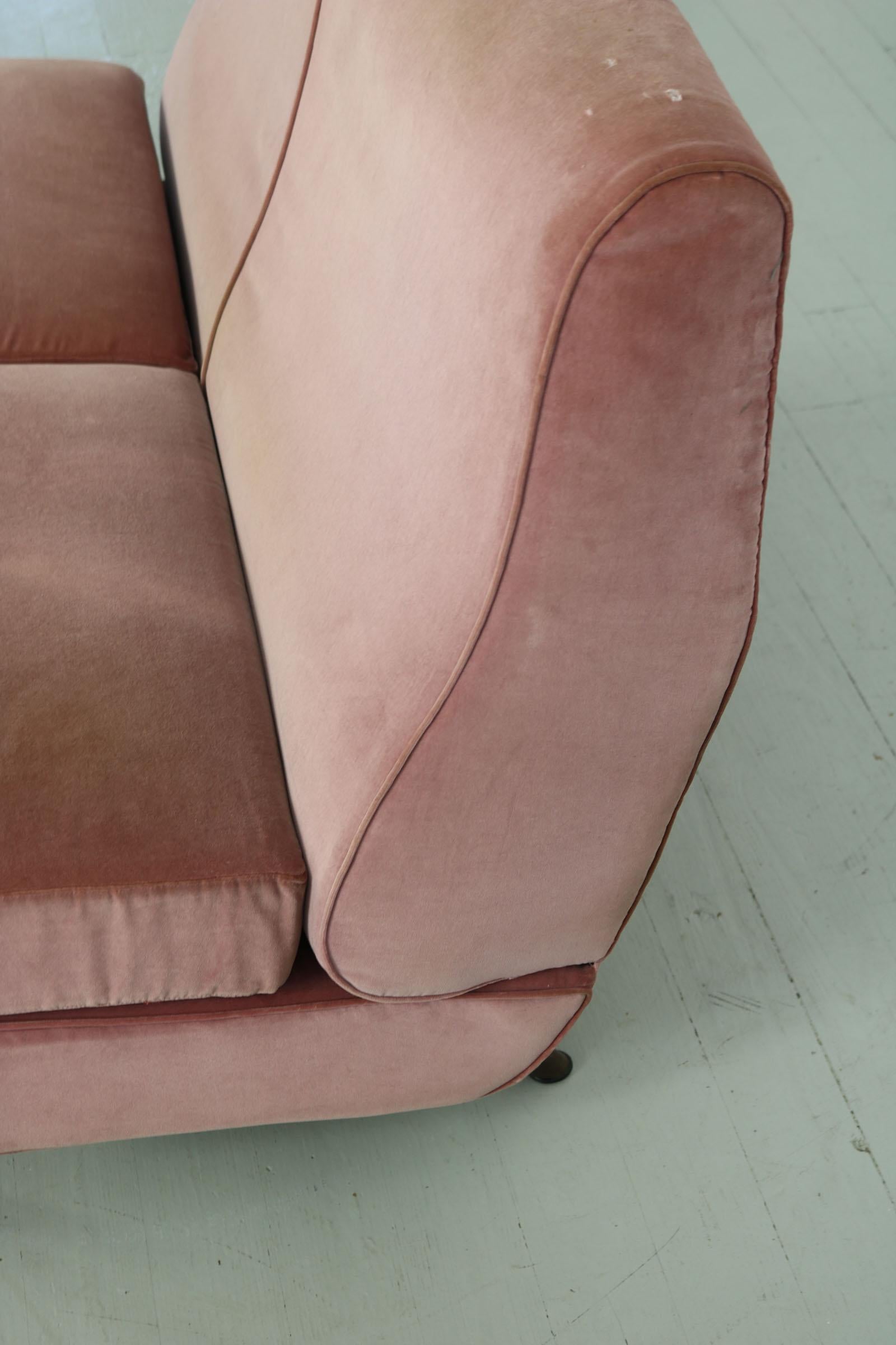 Triennale-Sofa mit zwei Sitzen, Marco Zanuso, Arflex, Italien, 1950er Jahre im Angebot 11