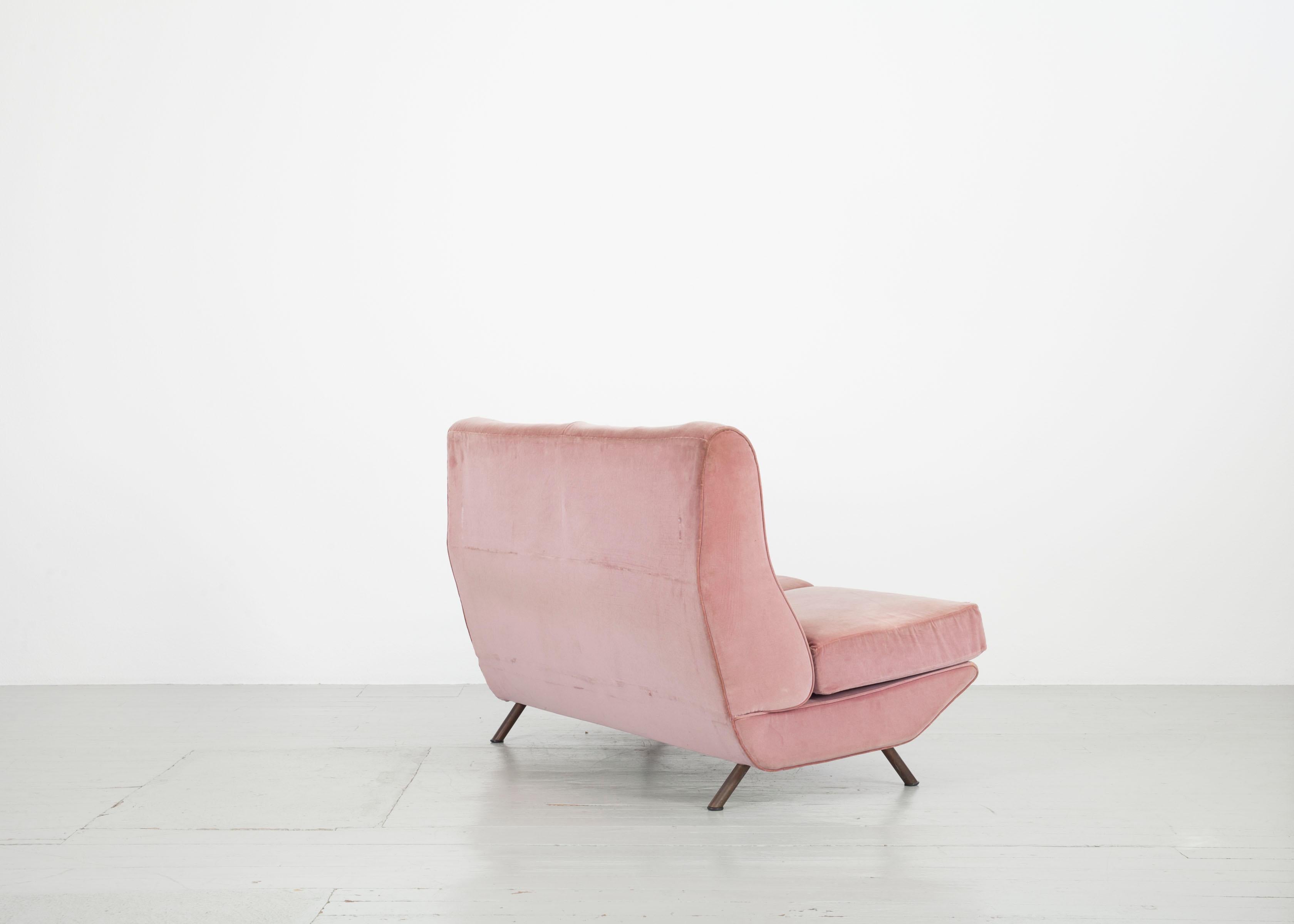 Triennale-Sofa mit zwei Sitzen, Marco Zanuso, Arflex, Italien, 1950er Jahre (Italienisch) im Angebot