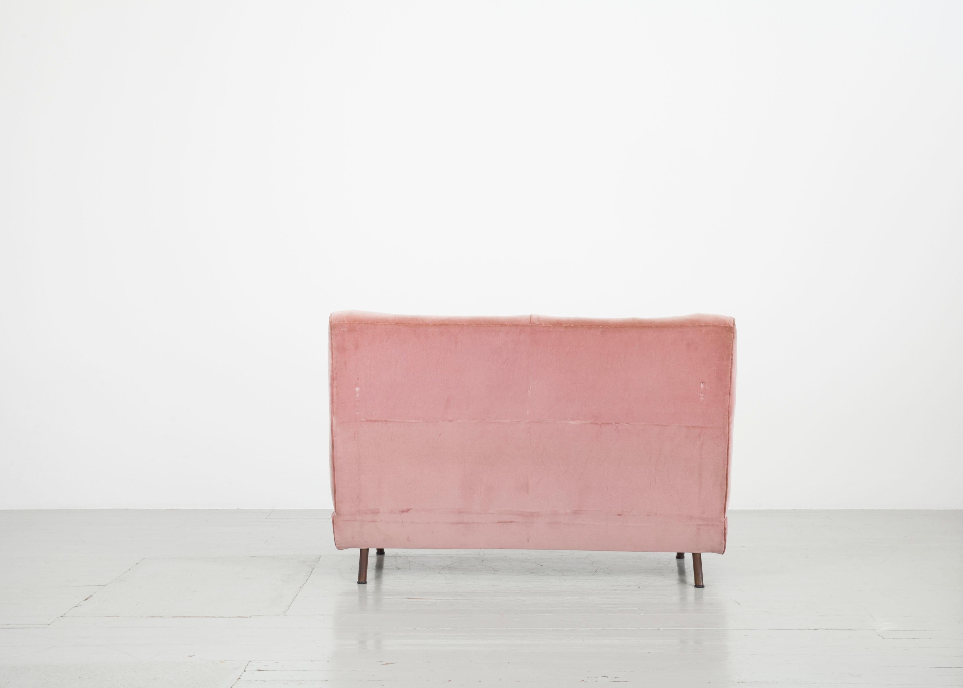 Triennale-Sofa mit zwei Sitzen, Marco Zanuso, Arflex, Italien, 1950er Jahre (Mitte des 20. Jahrhunderts) im Angebot