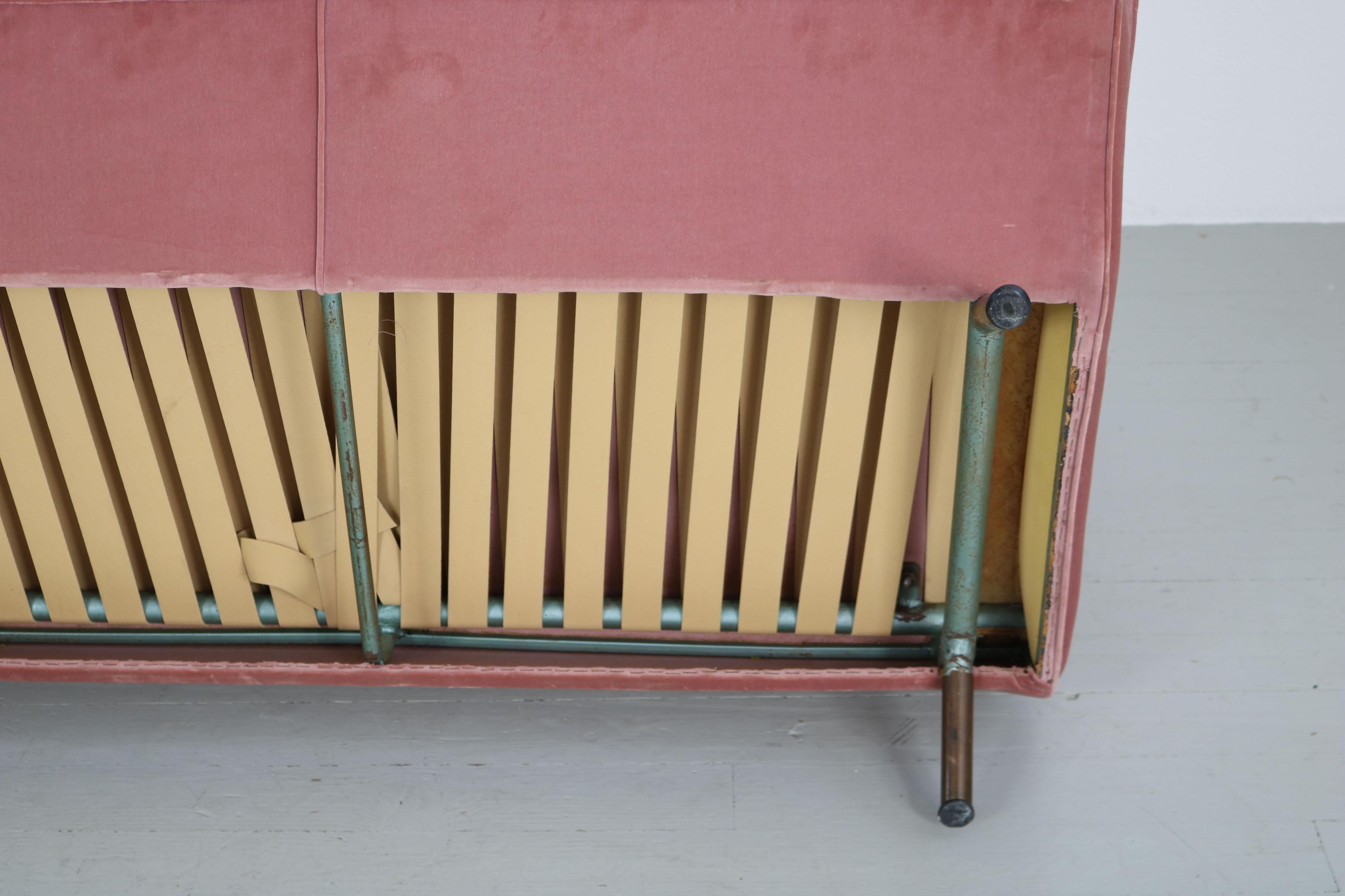 Triennale-Sofa mit zwei Sitzen, Marco Zanuso, Arflex, Italien, 1950er Jahre im Angebot 1