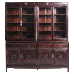 Vetrina a due scomparti in legno nobile