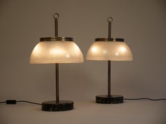 Two Sergio Mazza 'Alfa' table lights. Original edition c1960