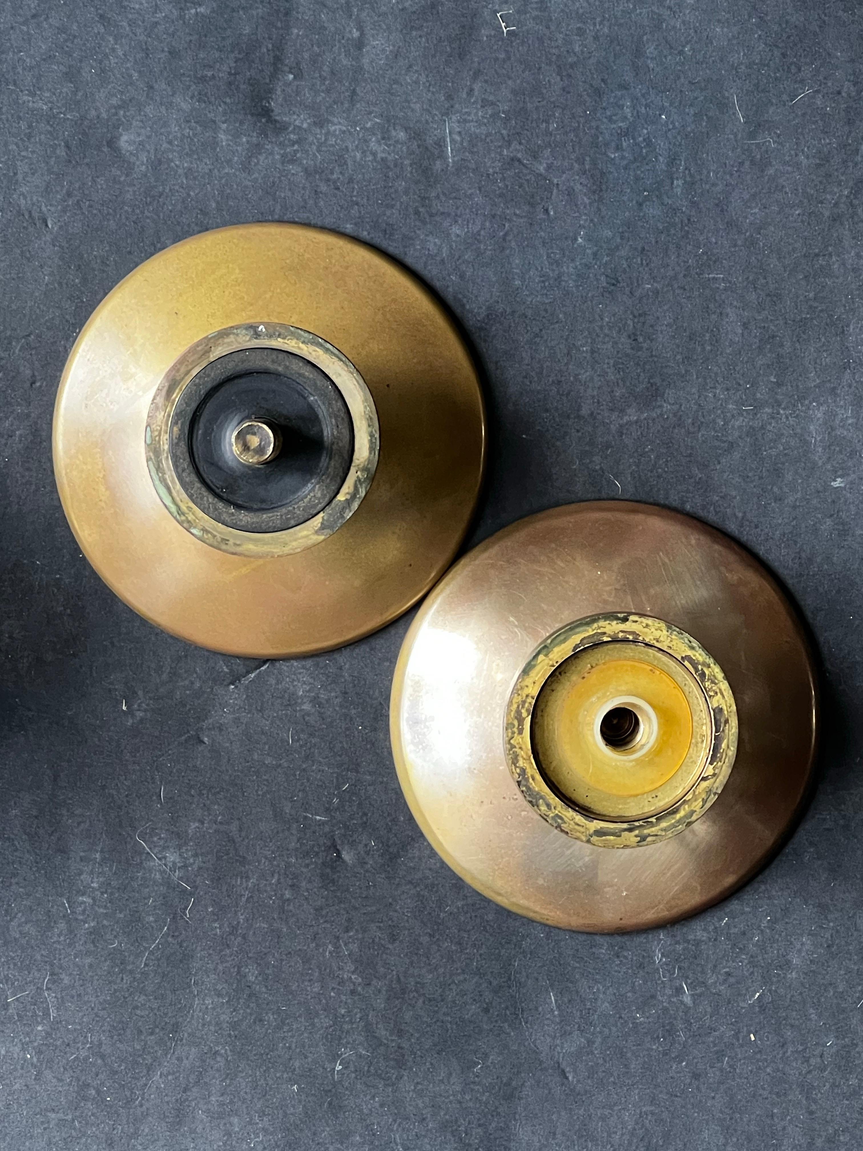 Due set di maniglie circolari di medie dimensioni in bronzo, metà del XX secolo, Francia in vendita 2