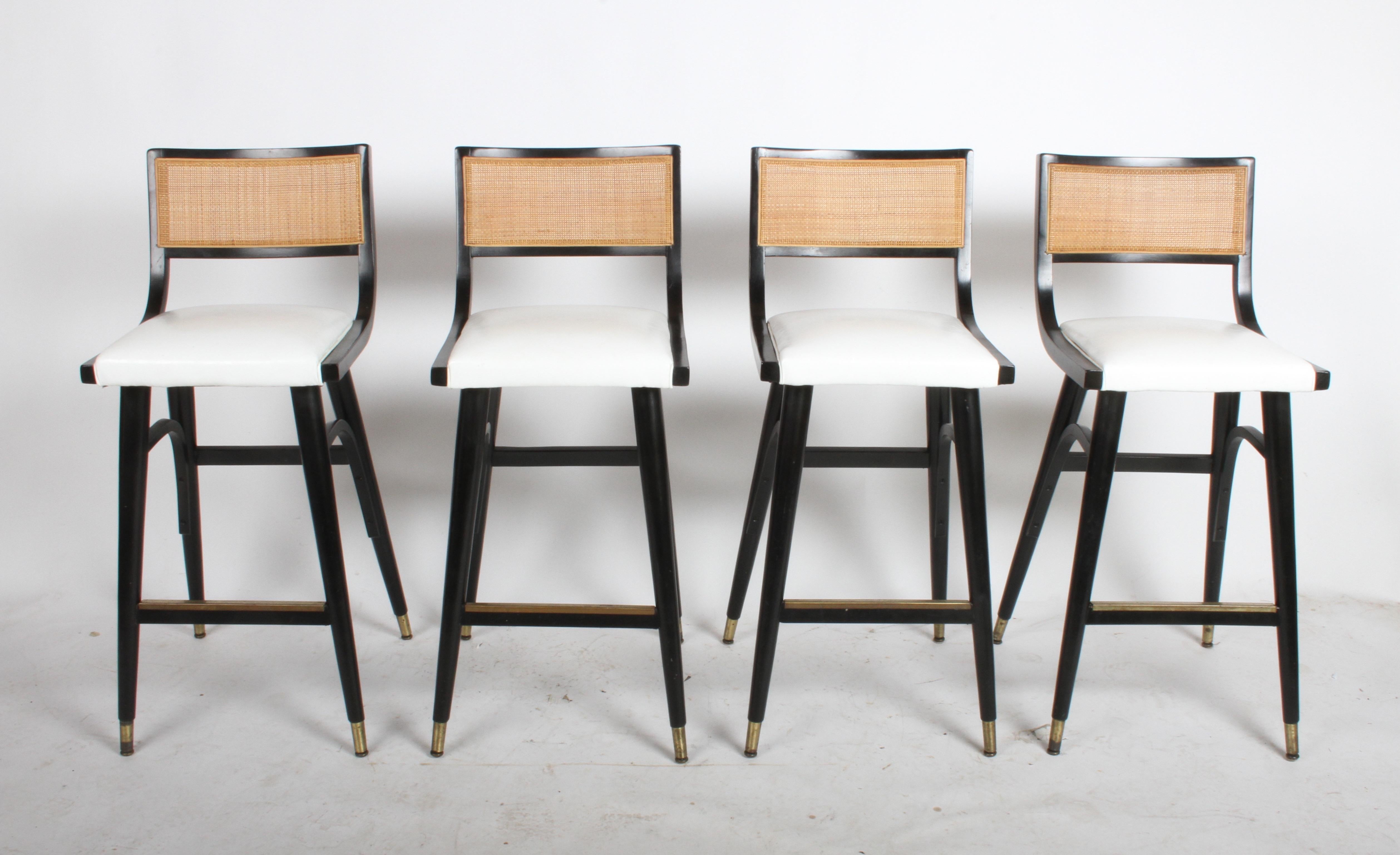  Set of Four Mid-Century Modern Bar Stools 8