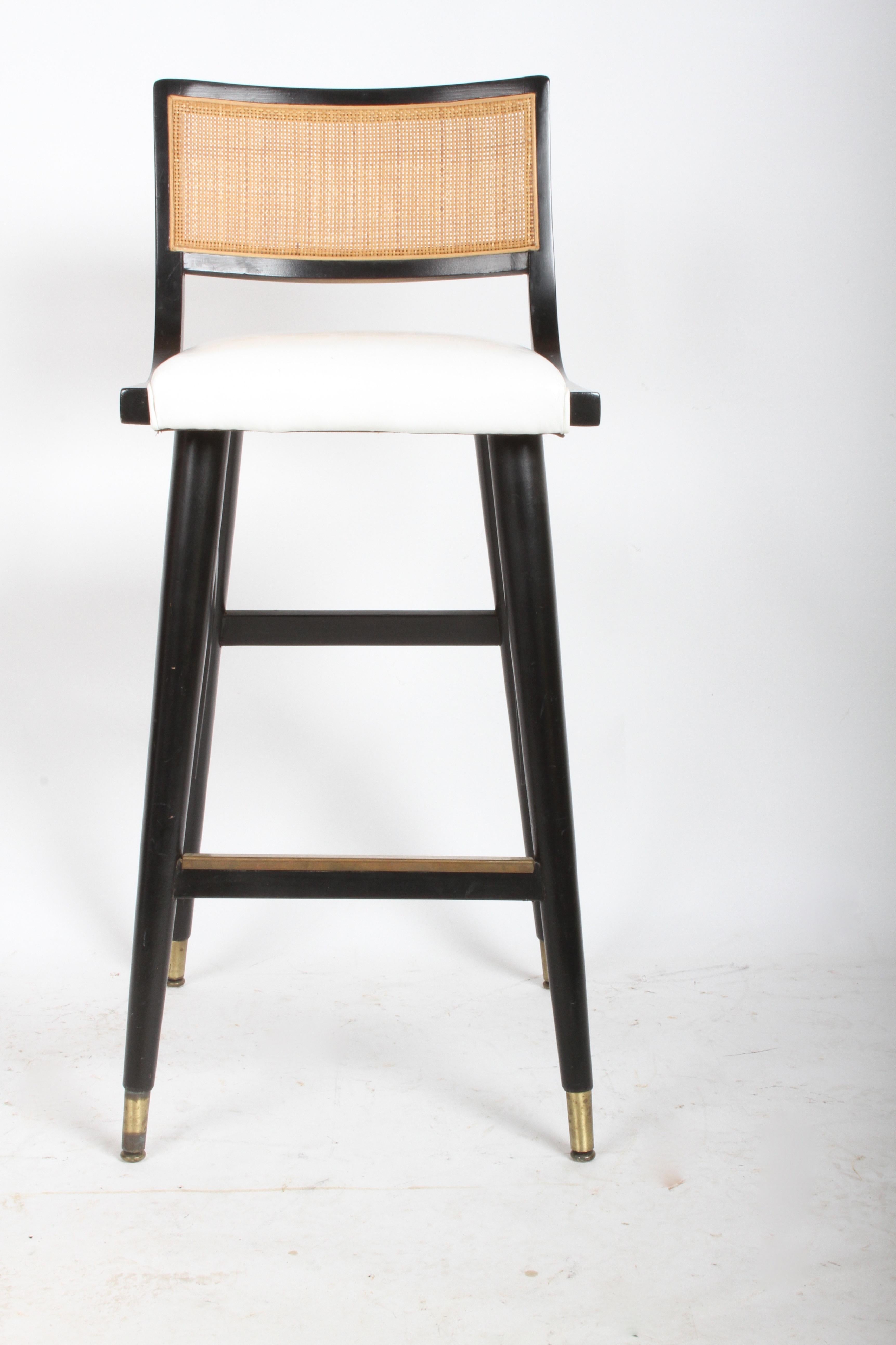 American  Set of Four Mid-Century Modern Bar Stools